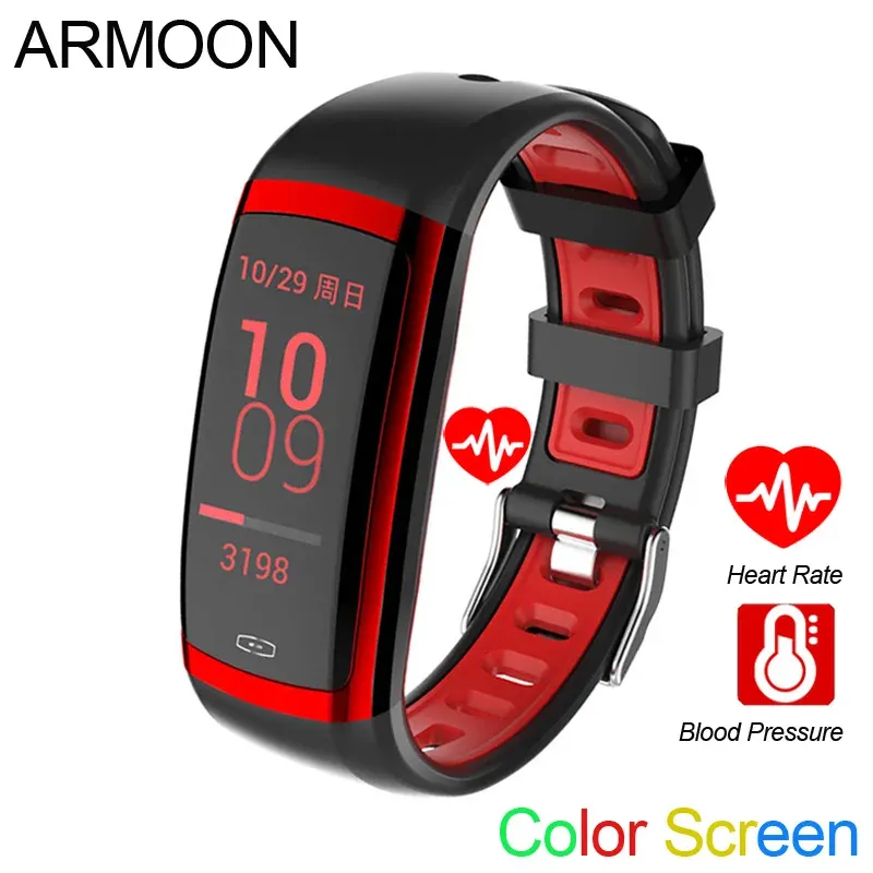 Chaîne Bracelet intelligent CD09 Android IOS Fréquence cardiaque Bande intelligente Moniteur de sommeil Fitness Tracker Montre de pression artérielle Écran couleur Bande de sport