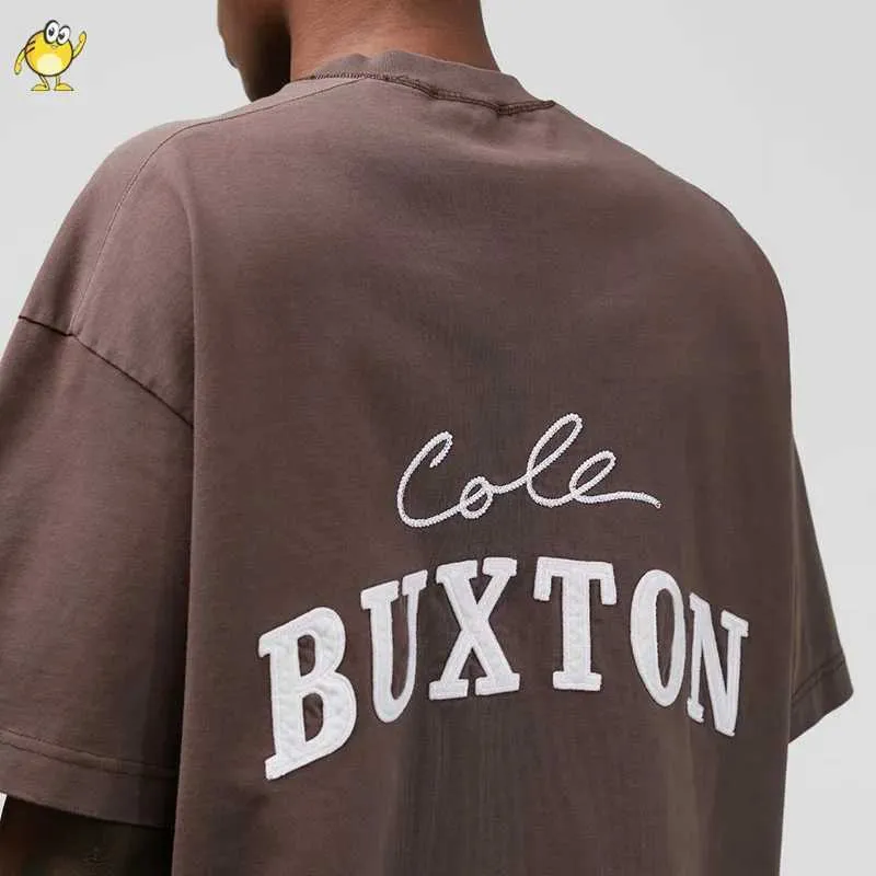 Men's T-Shirts Summer Tops Cole Buxton T Shirt Men Woman 23SS New High Street Casual Simple Letter Patch Embroidery CB Short Sleeve Tee J240221