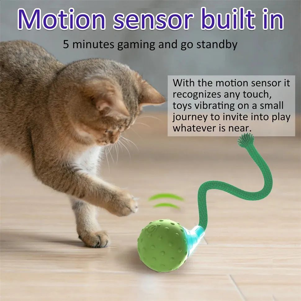 ring vibrate Interactive Vibrating Buz Duo Bug Toy for Dogs and Cats