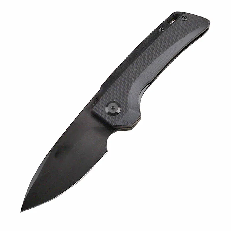 Neues A2240 Outdoor Survival Klappmesser D2 Black Stone Wash Drop Point Klinge CNC G10 mit Edelstahlblechgriff Kugellager Schnell öffnendes EDC-Messer