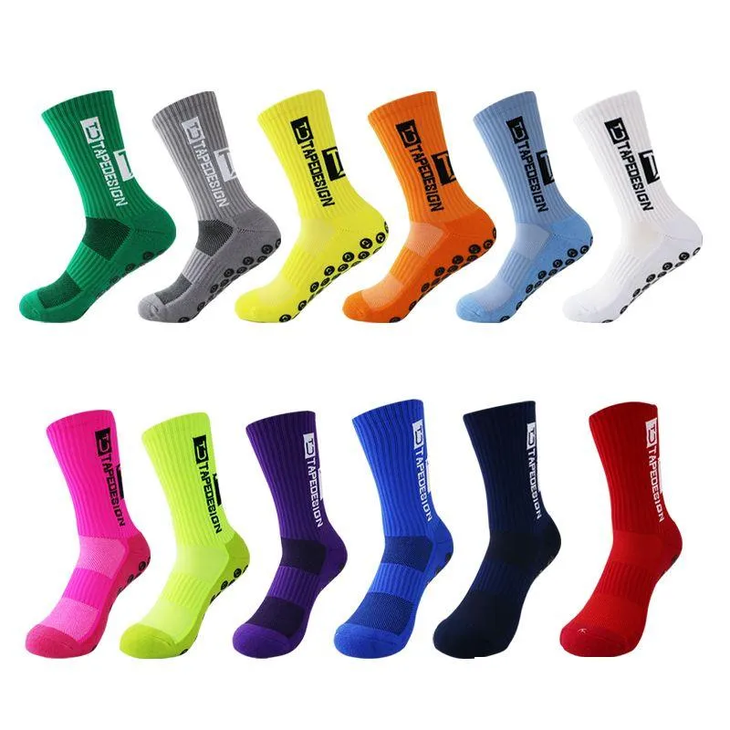 Chaussettes de sport 2022 Anti Slip Football Mi-mollet Non Football Cyclisme Mens Drop Livraison En Plein Air Athlétique En Plein Air Accs Dhgvi