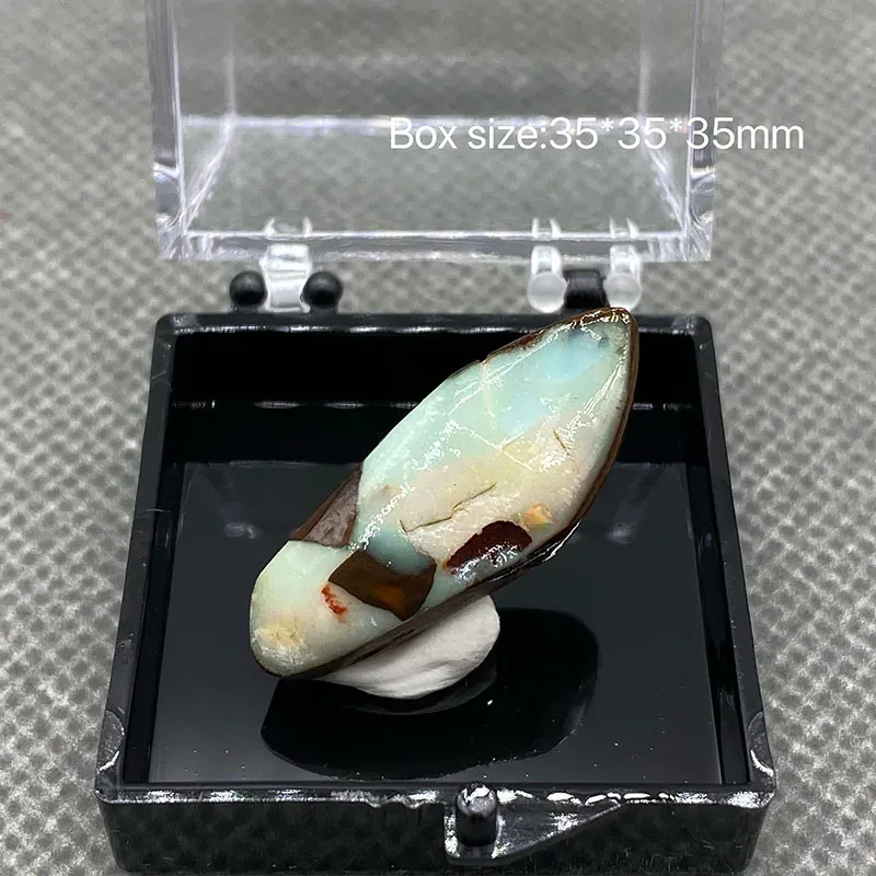 Pingentes 100% natural raro opala de ferro australiano (fotografado em estado de água molhada) gema mineral espécime pedras preciosas de quartzo tamanho da caixa 3,5 cm