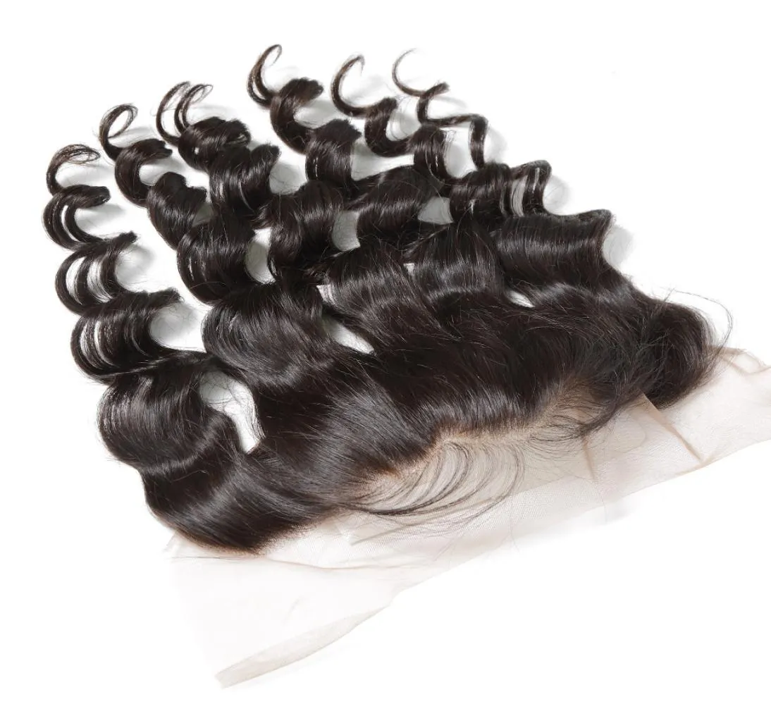 Extensiones de pelo ondulado brasileño con cierre de encaje, mechones de ondas sueltas con cierre, cabello humano no Remy, 3 mechones con cierre 2243575