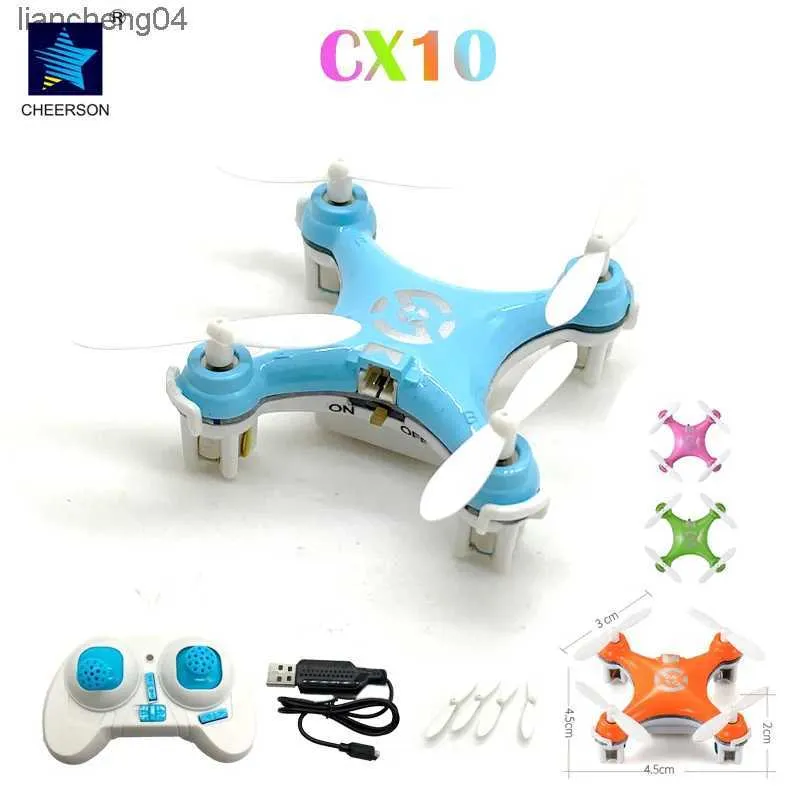 Electric/RC Aircraft Cheerson CX10 CX-10 Mini 4CH 2.4G RC Remote Control Drone Quadcopter Helicopter LED CX 10 Mini Done Toys Gift For Children Gift