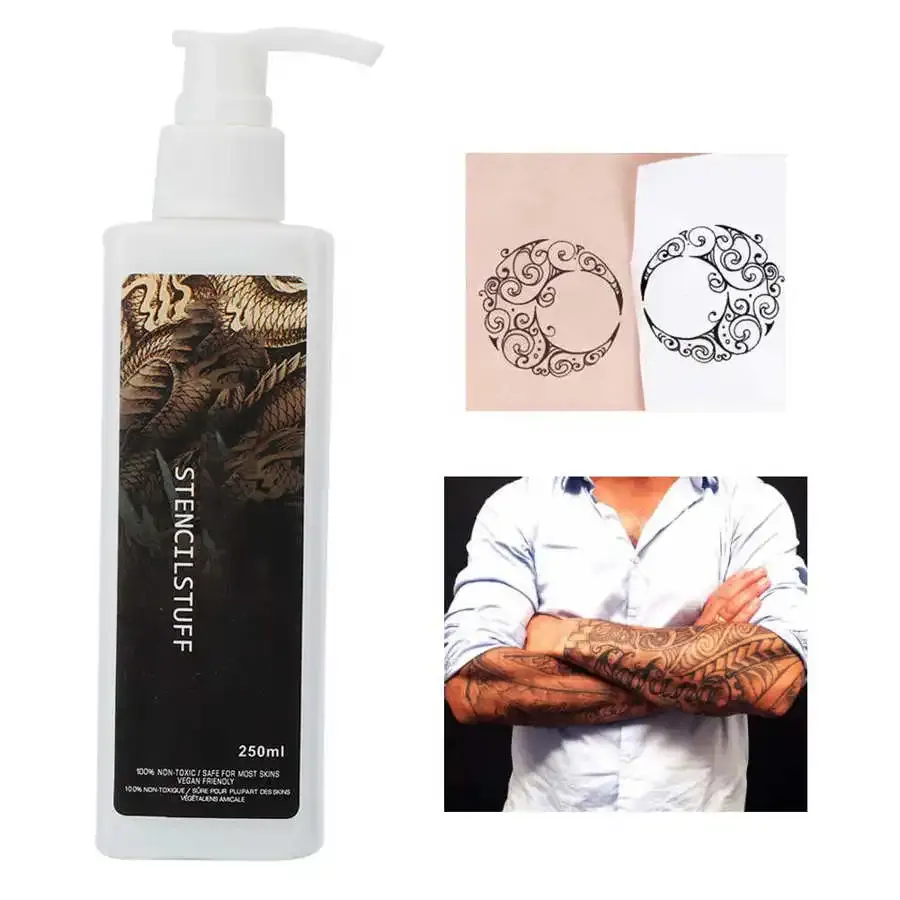 Dresses 250ml Tattoo Transfer Gel Pattern Transfer Tattoo Stencil Application Solution