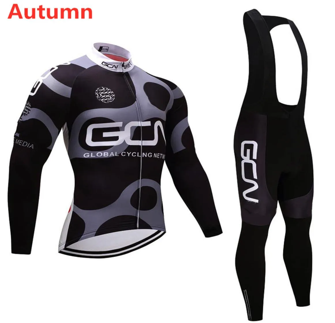 Maillot de cyclisme Kit 2020 Pro Team GCN automne manches longues vêtements de cyclisme hommes femmes vtt vélo vêtements bavoir pantalon kit Ropa Ciclismo2777612