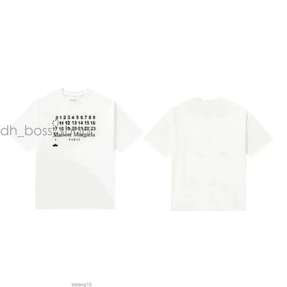 Margiela T Shirt Hombres Camisas Causal Impresión Diseñador Camiseta Algodón Transpirable Manga Corta Mm6 Verano Moda Camiseta Verano Para Camisas Camisetas Para Mujer Manga Corta 759