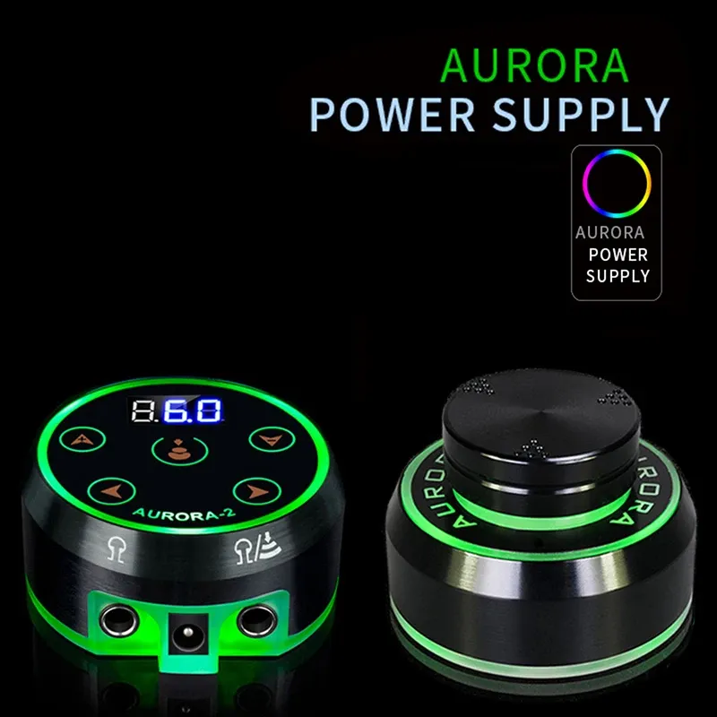 Blade Lich Mini Aurora Led Tattoo Power Foodse Fornte Fonte с адаптером для профессиональной катушки для макияжа ротационная татуировка Hines Hines