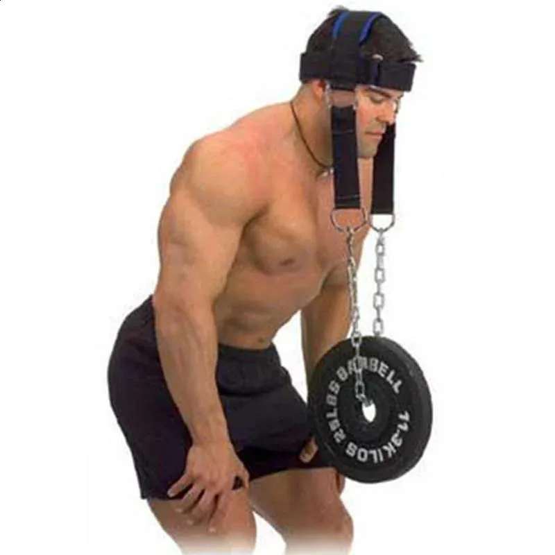 Cabeça pescoço treinamento arnês corpo força exercício cinta ajustável power trainer ginásio fitness peso rolamento boné 240219