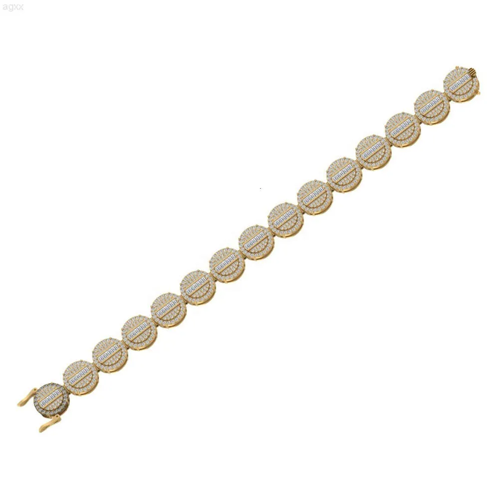 Elegante 10kt, 14kt en 18kt natuurlijke diamanten tennisarmband, echt goud, geelgoud, geometrische kanaalinstelling voor dames