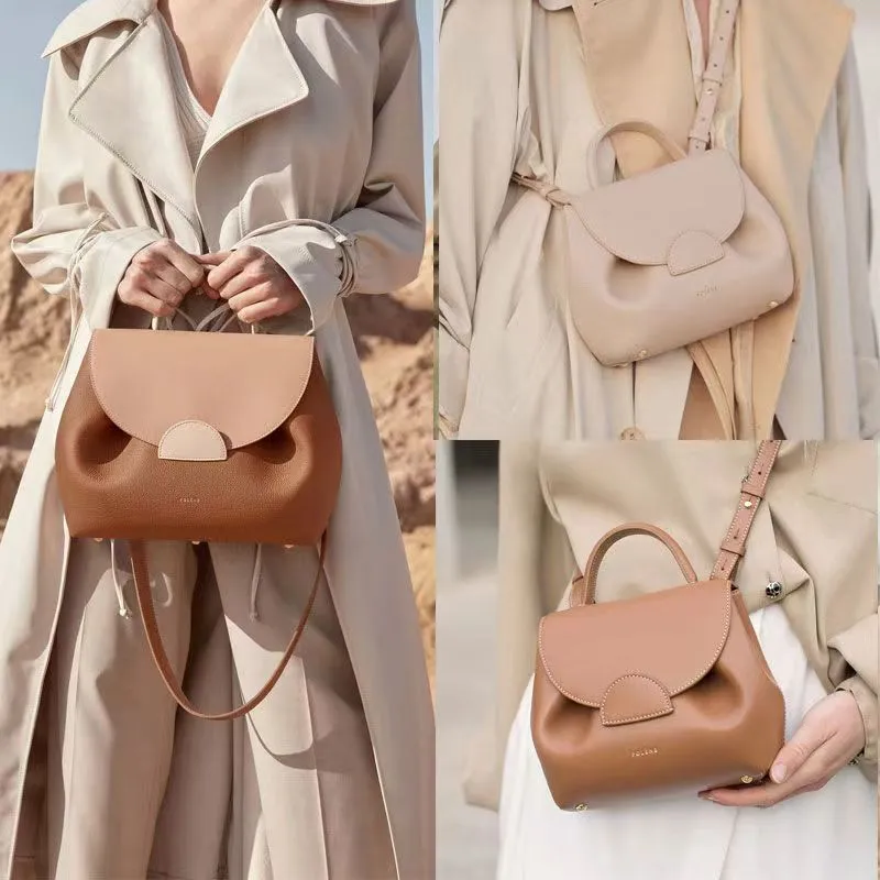 Sac de designer de haute qualité Sacs à bandoulière Polen No 10 Half Moon Cyme Grand Numéro Dix Sacs à main Designer Sac de mode en cuir Sac à main bandoulière Hobo fourre-tout en cuir Polenly