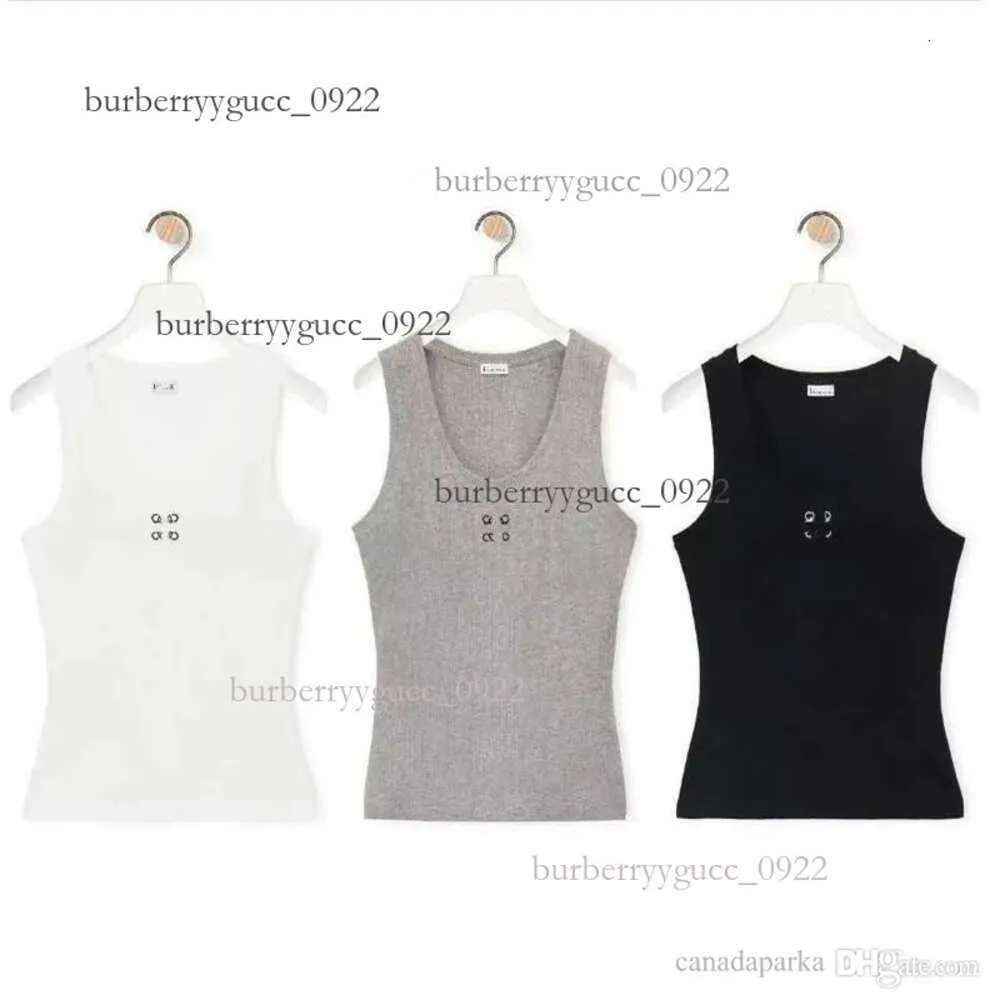 Dames Knits Tee Designer Borduurvest Tanktop Mouwloos Ademend Gebreide Pullover Damessporttops