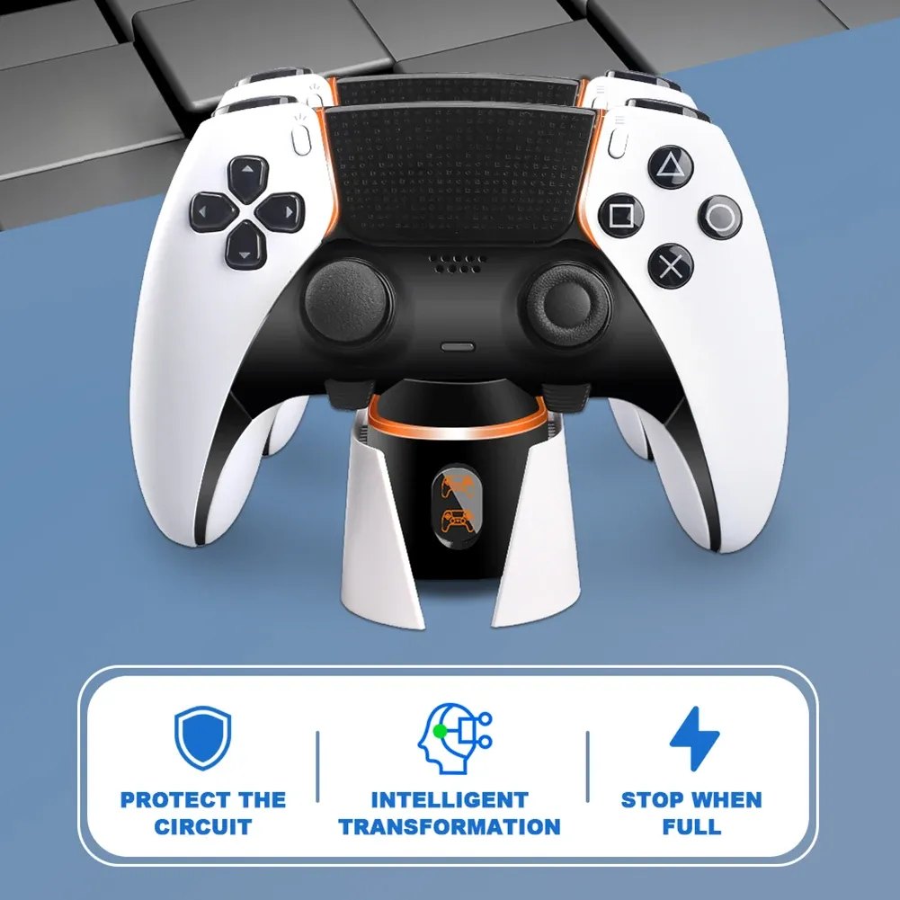 Ładowarki 5v 1,5A kontrolery ładowarki LED LED Portable ładujący Dock TYPEC Kontroler GamePad Dock Automatyczny zasilanie PS5