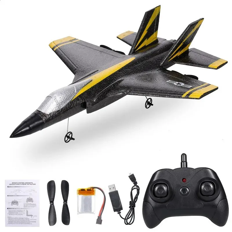 FX635 2CH Model Rc Airplane Remote Control Aircraft Fixed Wing F35 Fighter Foam Childrens Electric Model Toy Boy for Children 240219