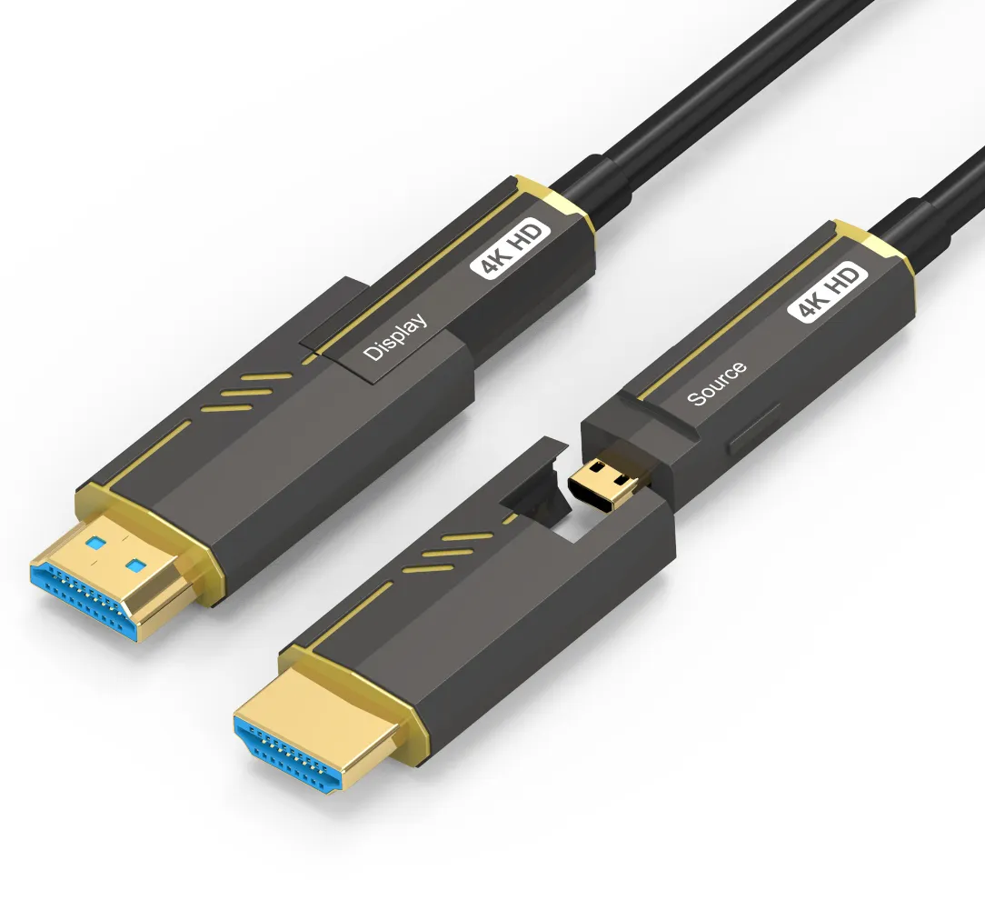 8K HDMI Cable Fiber Optic Cable HDMI-Compatible 2.1 8K 60Hz 4K 120Hz Micro HDMI to HDMI 2.1 HDR HDCP HDMI-compatible Extension for Computer HDTV 10m