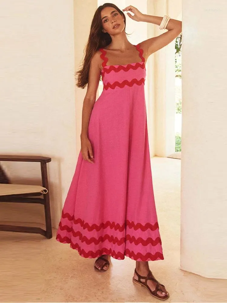 Casual Dresses Women Sleeveless Spaghetti Strap A Line Holiday Dress  Colorful Backless Party And Beach Travel Robe From Xmlongbida, $27.68 In  Bulk | DHgate.Com