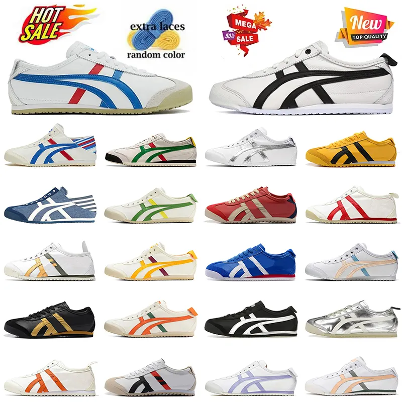 Toptan lüks marka kaplanları eğitmenler tasarımcı gündelik onitsukass ayakkabı tiger meksika 66 spor ayakkabı vintage platform kadın erkek og orijinal soafers runner slip-on