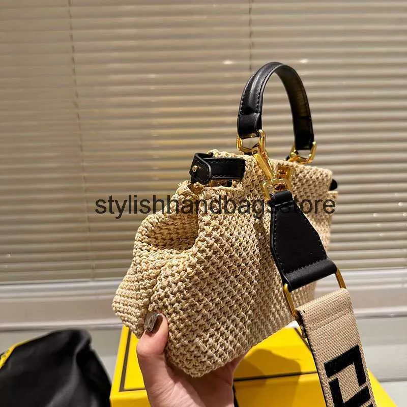 Сумки на ремне NEW Style Fasion Straw Designer Women Beac andbag Повседневная большая тканая сумка через плечо Soulder Роскошная сумка-кошелек 230614bjH24221