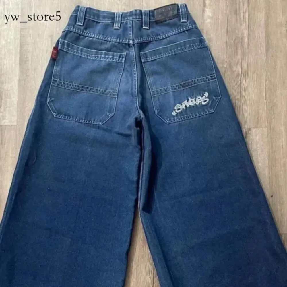 Jnco Jeans Tasarımcı Trend Marka Erkekler Kot Street Giyim Jnco Y2K Hip Hop Çizgi Film Grafik Baskı Vintage Bol Siyah Pantolon Erkek Kadın Yüksek Bel Geniş Bacak Pantolonları 9314