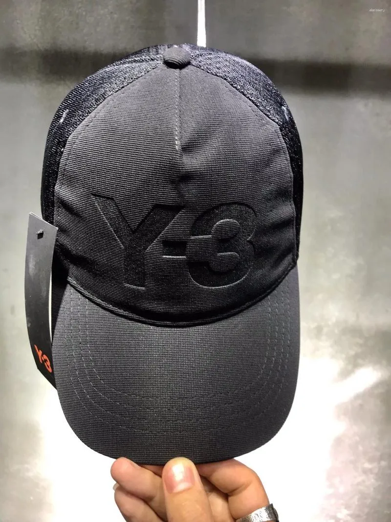 Ball Caps Summer Y-3 Sports Cap 2024 Fashoin Brand Mens Hat Fish Outdoor Baseball High Quality Dark Y3 Men And Women Black