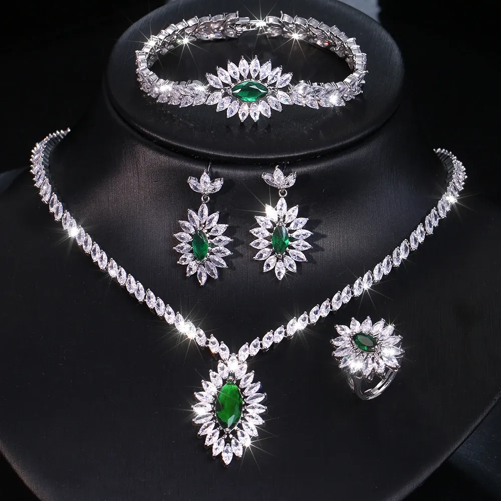 Ensembles Emmaya – ensemble de bijoux élégants en Zircon cubique, nouvelle tendance, ornement fascinant de fête, robe délicate pour femmes