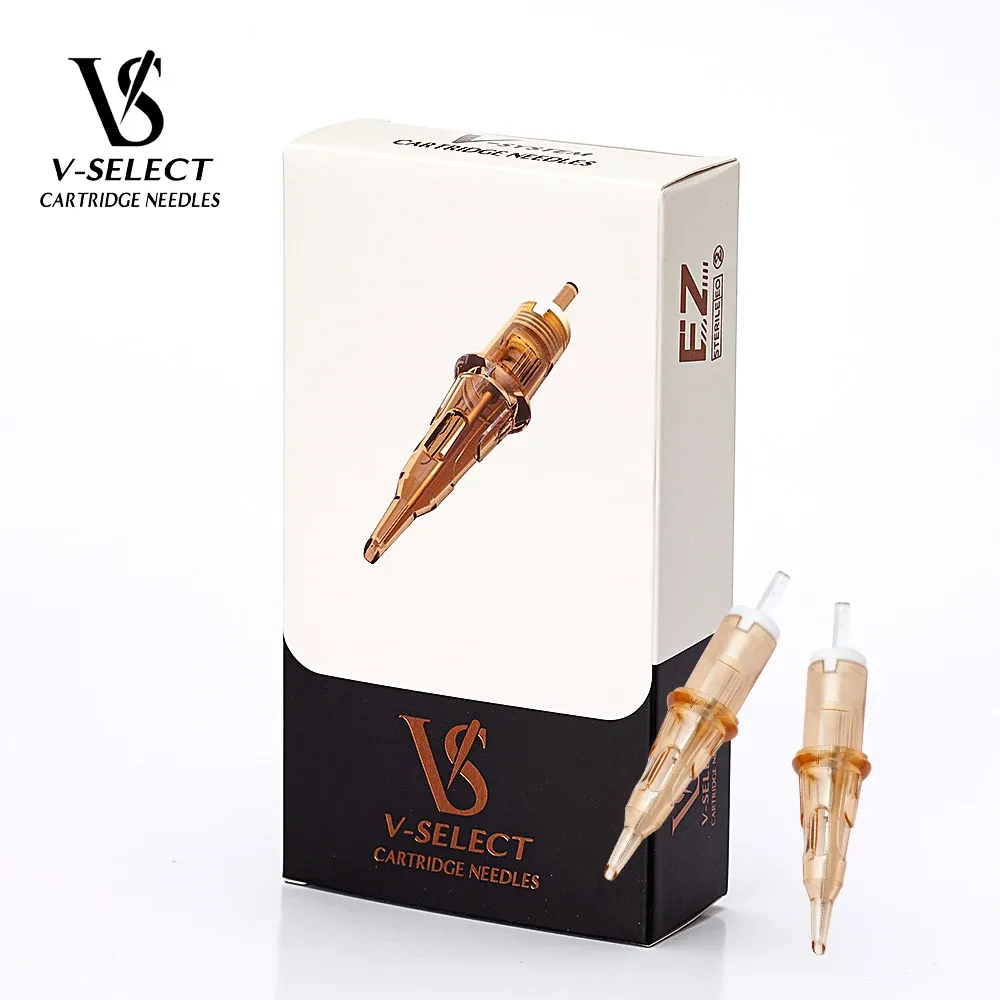 Naalden EZ VSelect Cartridge Tattoo Naalden #14 0,40 mm Ronde Liner Microblading extra lang Taper Strak 7,0 mm voor Rotary Tattoo Machine