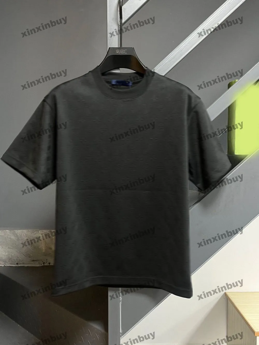 xinxinbuy Maglietta da uomo firmata Tee 2024 Lettera tessuto jacquard manica corta in cotone da donna Grigio nero XS-XL