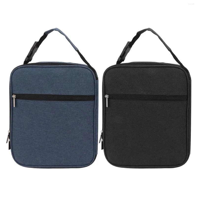 Sacos de armazenamento Bento Bag Forro à prova de vazamento almoço isolado 6L capacidade Oxford tecido isolamento térmico frio alisamento zíper para praia