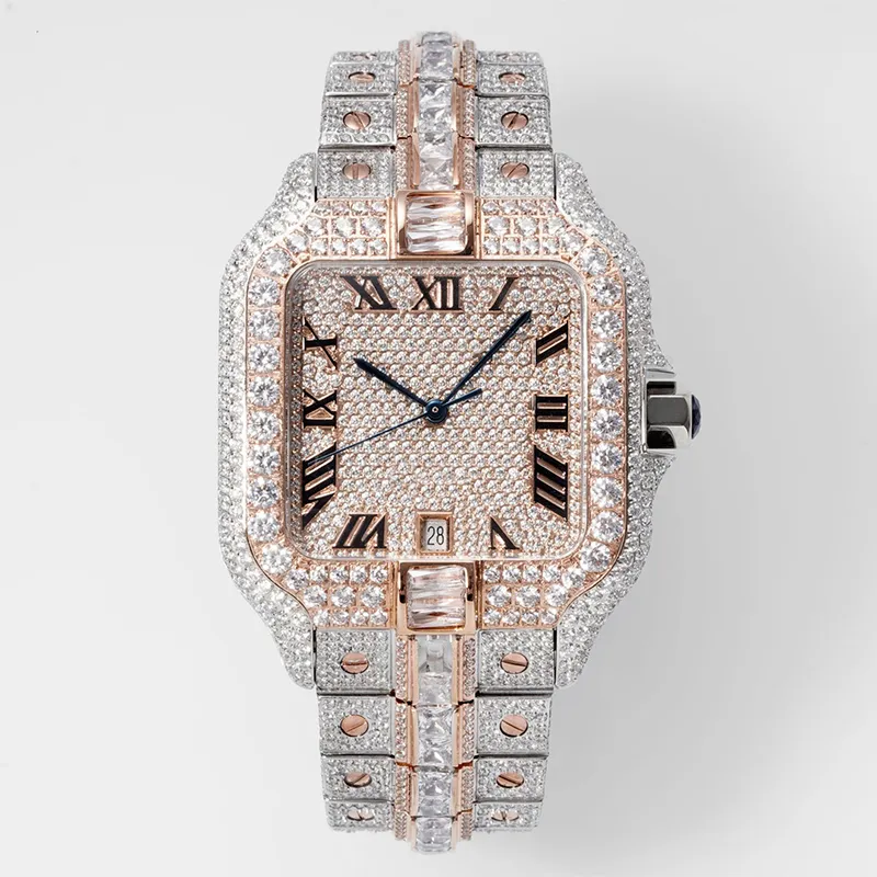 Diamond Watch Mens Designer orologi automatici meccanici 2824 movimenti da 40 mm Bracciale impermeabile in acciaio inossidabile in acciaio inossidabile 904L Montre de Luxe