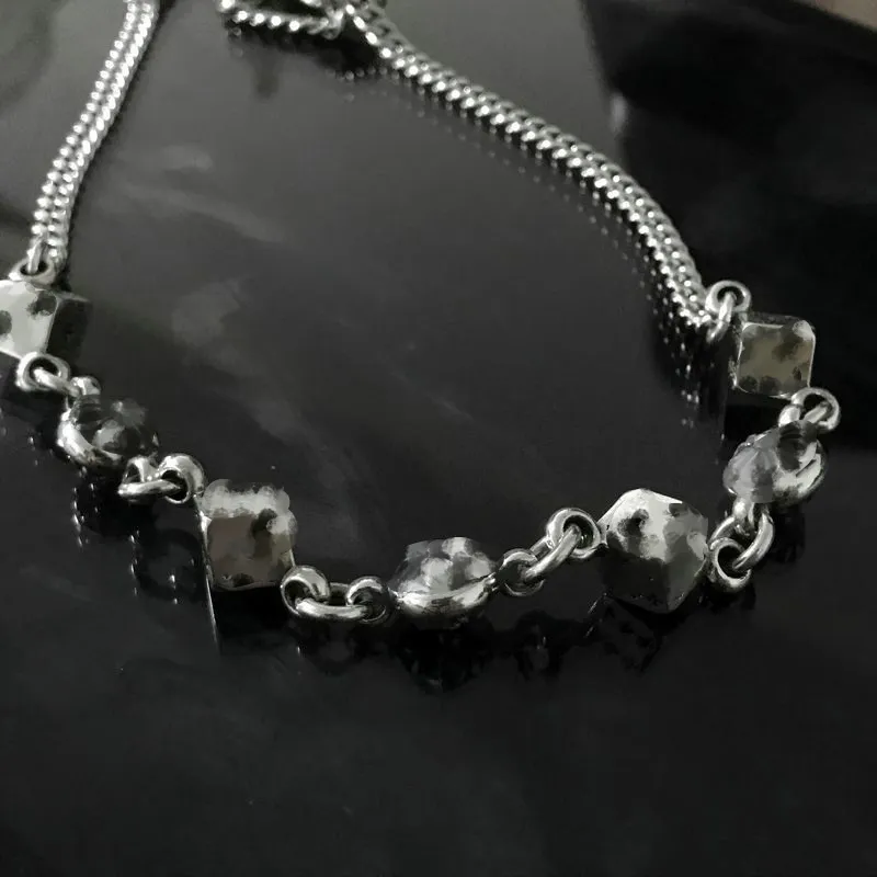 Unisex designer hänge halsband tärningar korsar hänge halsband retro personlighet plankton stilig punk hiphop halsband