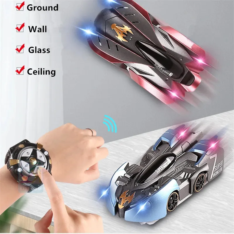 2.4G Anti Gravity Wall Climbing RC Car Electric 360 Rotation Stunt RC Car Anti Gravity Machine With Remote Control Automatic Toy Car 240221