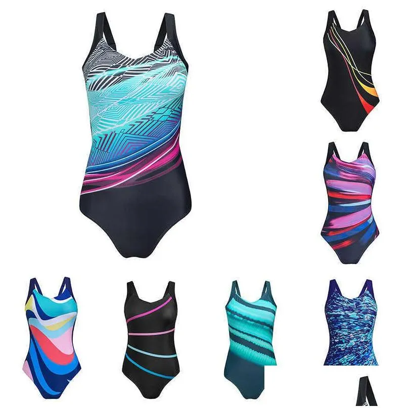 Women'S Swimwear Womens 2023 Arena Sexy One Piece Swimsuit Triathlon Training Bodybuilding Competition Surfing Comfort Drop Delivery Dh2E9