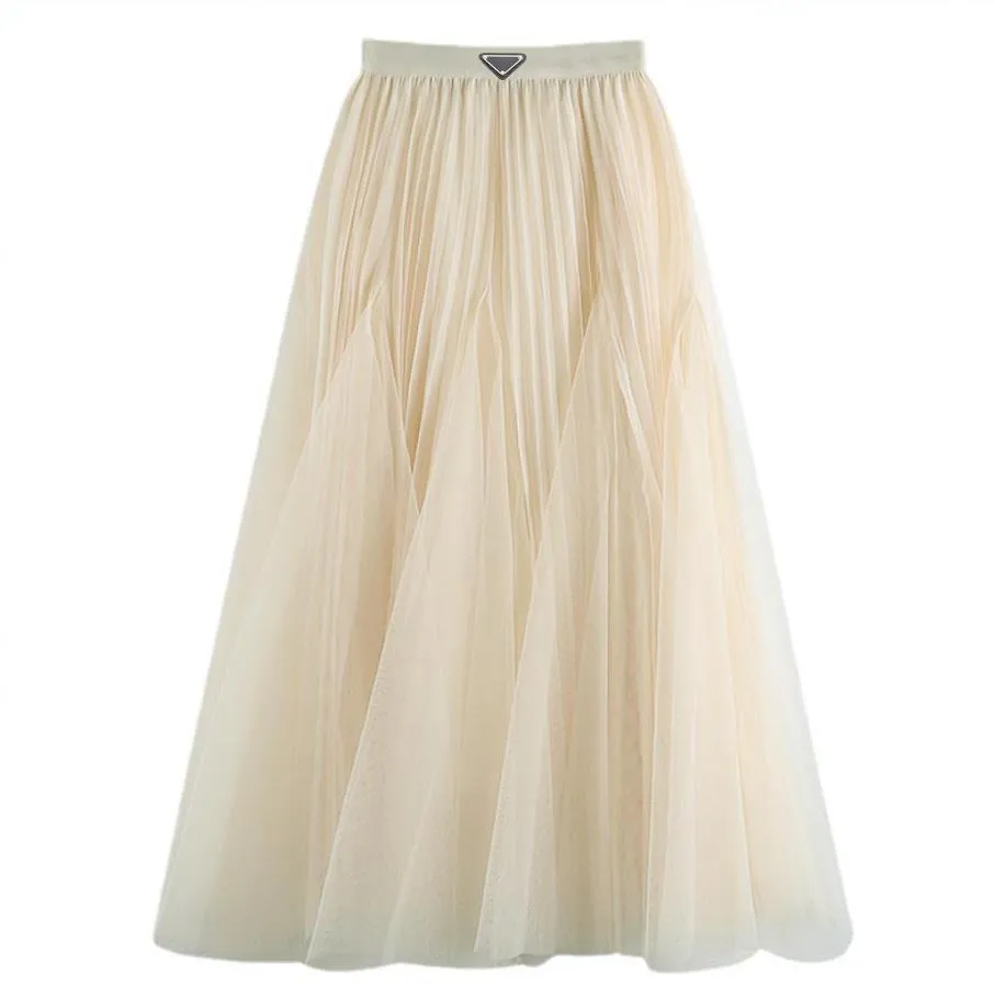 Ruffled Irregular Maxi Long Tulle Skirts Fairy A-line Pleated Tiered Layered Skirt Flounced Long Tutu Mesh Skirt