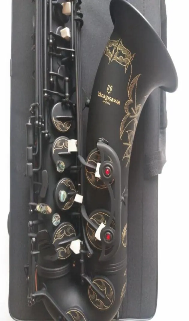 Yanagizawa Tenor saxophone Japan T902 Highquality Matt Black Musical instrument professional playing Tenor Sax With Case7487585