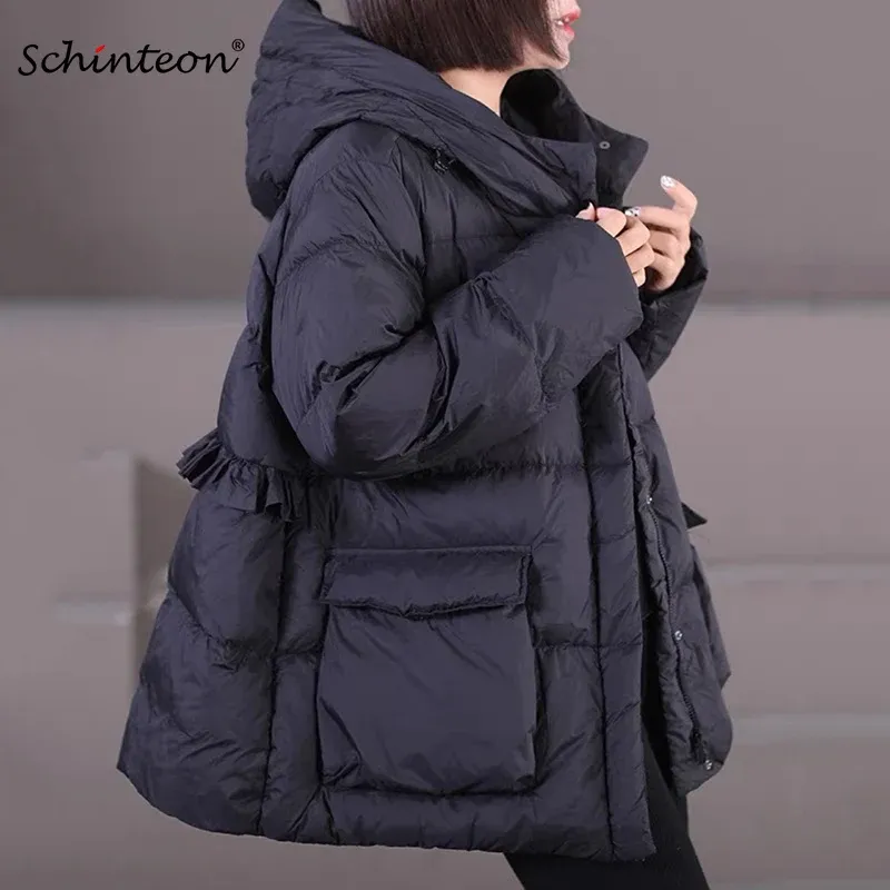 Coats Schinteon Women White Duck Down Jacket Autumn Winter Outwook