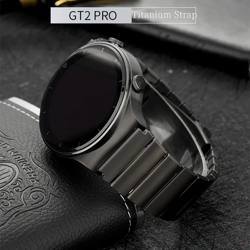 Huawei Watch GT2 Pro Titanium Correa Metal Watch Band for Watch 3 Pro GT 2E GT2 46mmリストバンド用チェーン22mmチタンメタルストラップ