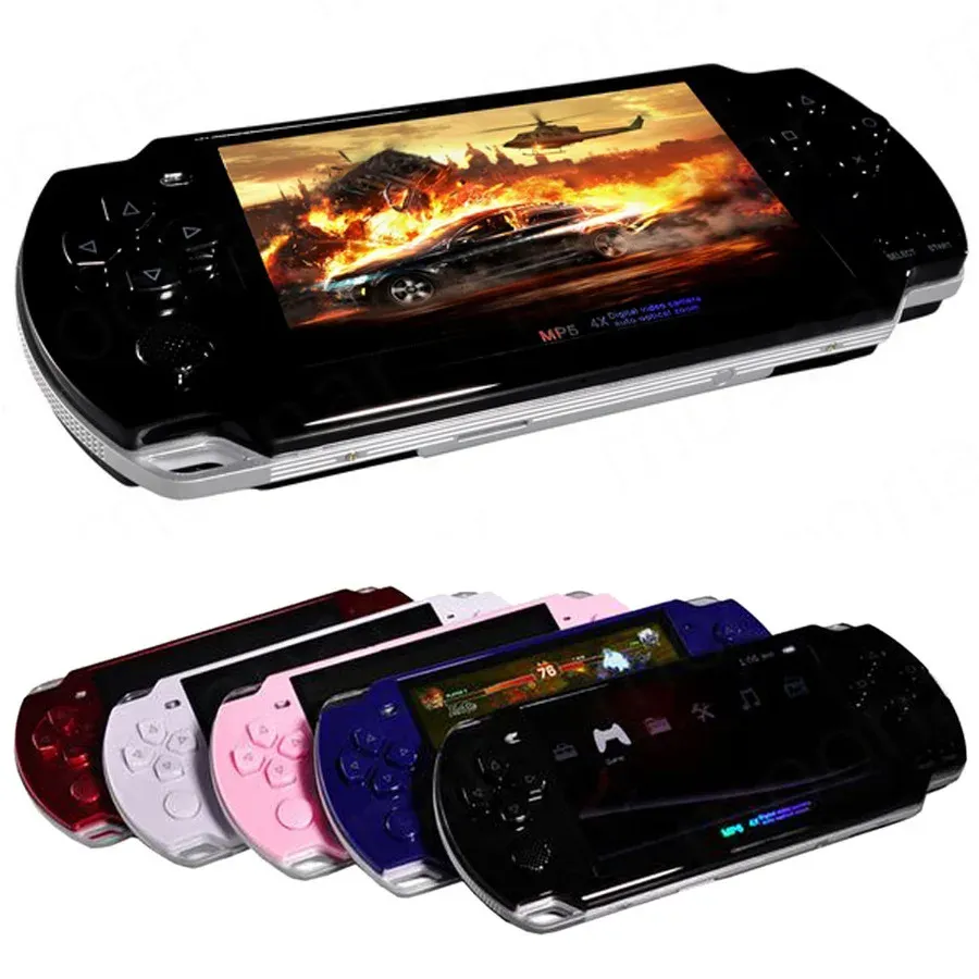 Joueurs MP5 Console vidéo portable Console PSV PS Vita Hôte de jeu Écran 4,3 pouces Langue multilingue rétro portable 8 Go