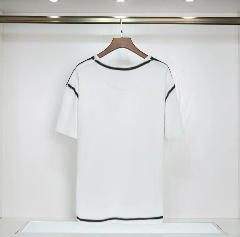Camisetas de manga corta holgadas con cuello redondo para hombre con estampado de diseñador