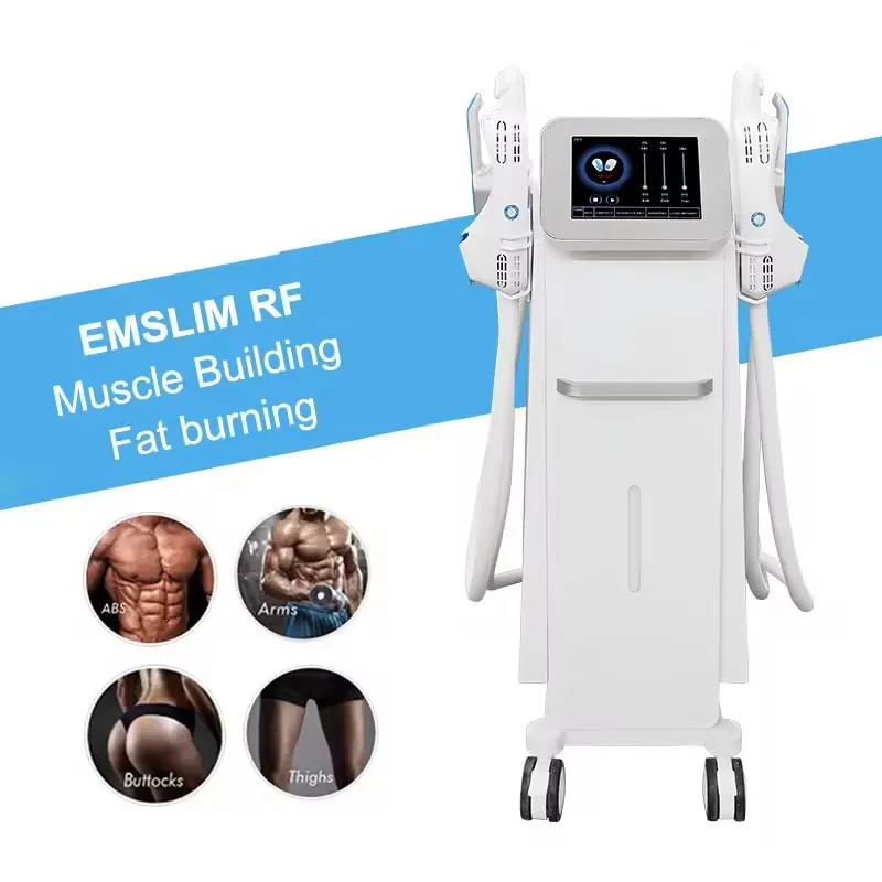 Hot Selling 13 Tesla EMS Muscle Stimulation 2 or 4 Handle Slimming Pelvic Seat Body Sculpting Machine EMS Slim Neo Body Sculpting Muscle Burning