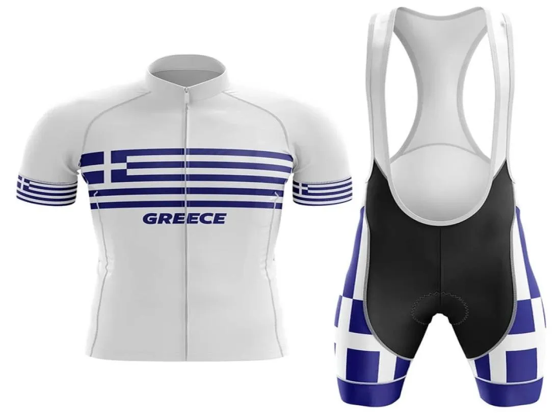 2020 Greece Cycling Jersey Set Summer Mountain Bike Clothing Pro Bicycle Cycling Jersey Sportswear Suit Maillot Ropa Ciclismo1454855