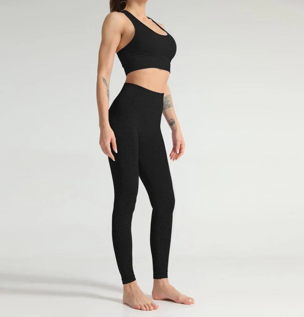 ZW84 Women's Designer Womens Yoga Sportwear Tracksuits Fitness Legings Fit Two Piece Set Gym Wear Clothes Sports Bh High midje Pant Active SU5250695