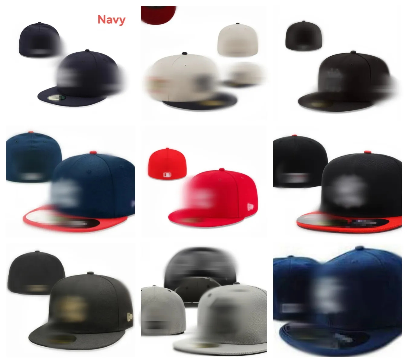 2024 Casquettes ajustées de haute qualité Chapeaux de taille de lettre Casquettes de baseball Designer Plusieurs styles disponibles Adulte Visière plate pour hommes Femmes Entièrement fermé Ajusté F1