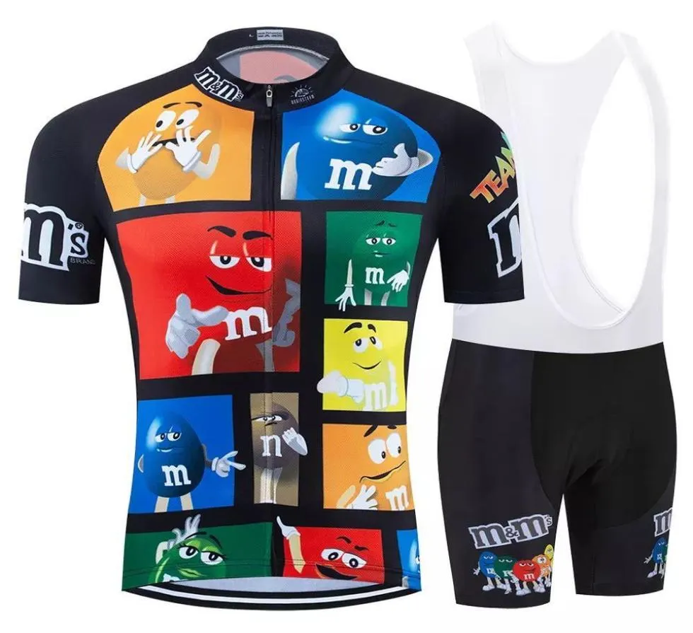 2020 Pro Cartoon Team Cycling Jersey Bib Short 9D Set Mtb Bike Clothing Ropa Ciclismo Bike Wear Clothes Mens Maillot Culotte1278058