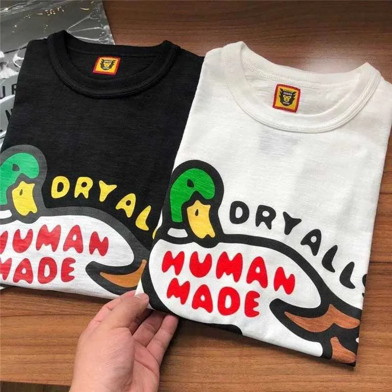 T-shirts hommes Nouveau Nigo Canard de dessin animé artificiel Ours polaire Imprimer 1 1 Meilleure qualité T-shirt Lâche Casual Col rond Manches courtes Hommes et femmes J240221