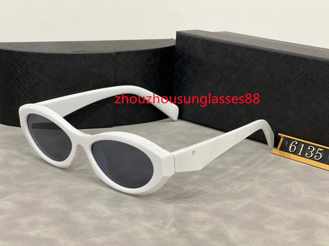 Man solglasögon svarta linser acetatram 58mm för mäns sommarstil 6135 anti-ultraviolet retro sköldslinsplatta full ram mode glasögon slumpmässig låda