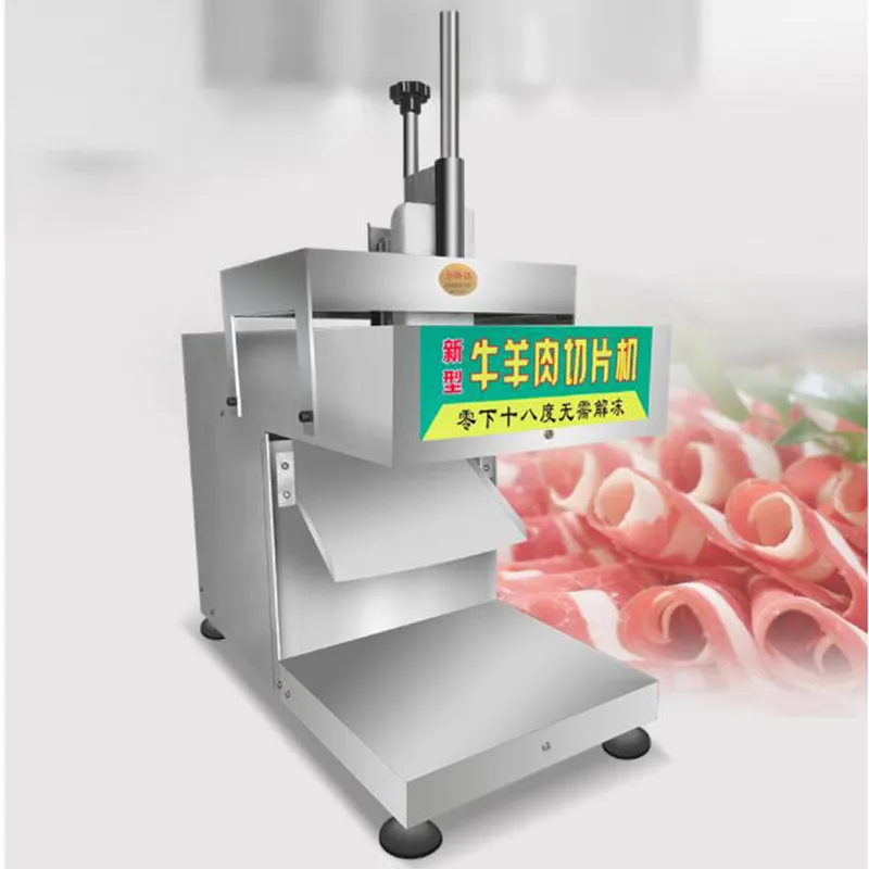 LINBOSS Stainless Steel Semi-automatic Commercial Cooks Meat Slicer Machine for Sale