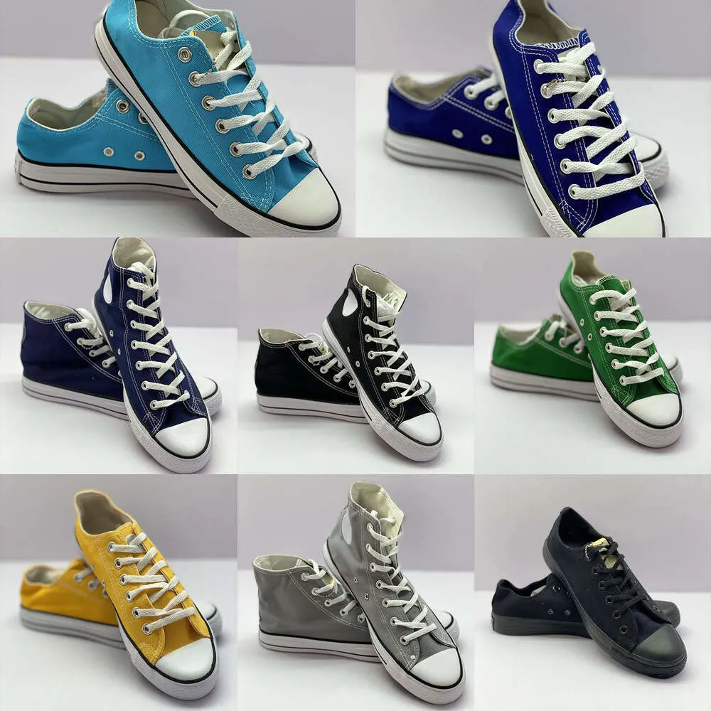 Koşu Ayakkabıları Klasikler 1970'ler Tasarımcı Tuval Ayakkabı Kadınlar Erkekler Yüksek Üst Vintage Commes Des Garcons X 1970S Chucks 70 Taylors Low Teps çok kalpli daireler og spor ayakkabılar