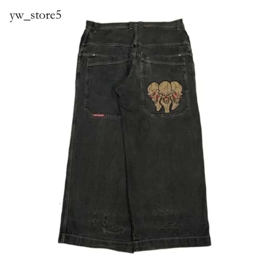 Jnco Jeans Designer Trend Męskie dżinsy JNCO workow Y2K moda mężczyźni Hip Hop Pockets Blue Vintage Denim Pants Harajuku Gothic szerokie spodnie Dżinsy dżinsy 5894