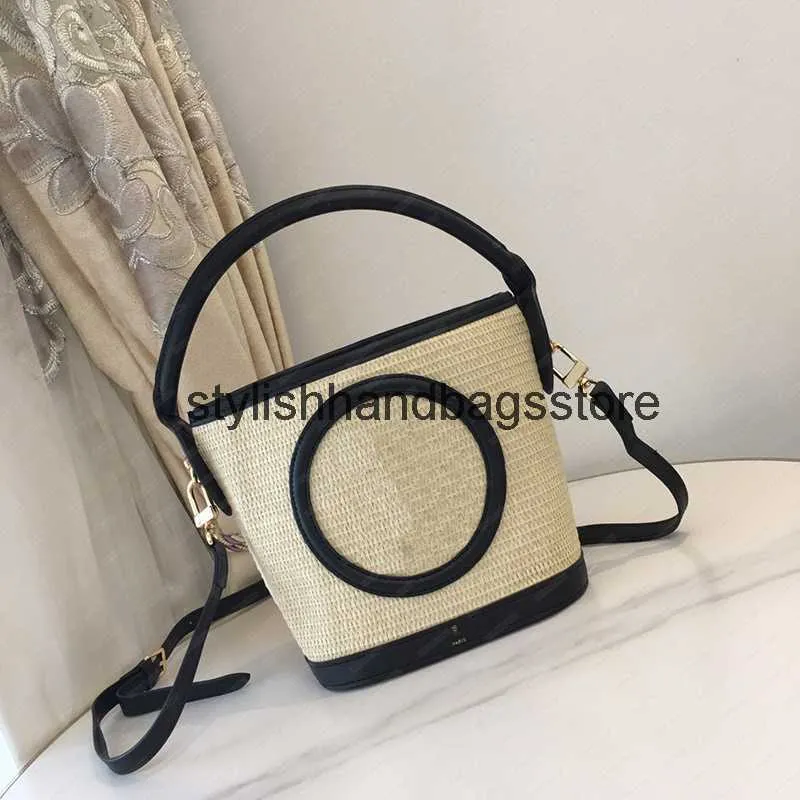 Totes Luxe dames designer tas draagtassen Soulder Bags Top Bucket Vacation Beac Straw Bag Groentemand en tassen Fasion Sopping crossbodyH24221