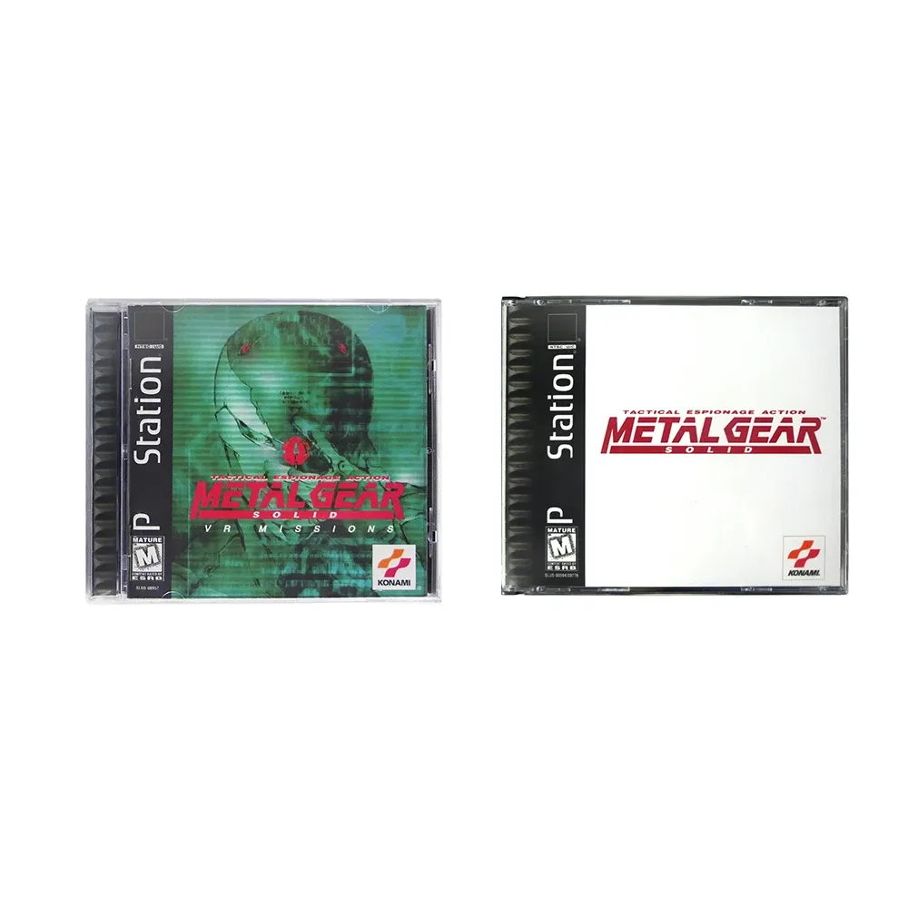 PS1 Metal Gear Solid Copy 게임 디스크 잠금 해제 콘솔 스테이션 1 레트로 광학 드라이버 비디오 게임 부품